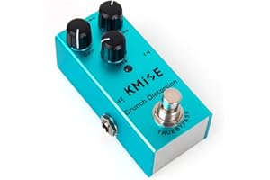 KMISE Mini pedale per effetti per chitarra elettrica, tipo singolo, DC 9 V, true bypass (crunch, distorsione)