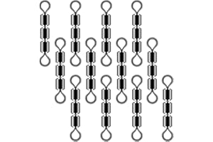 PHCOZY 12 PCS Lunghezza 16 mm galleggianti da Pesca girelle ad Alta velocità girelle Triple girelle da Pesca girelle per Trota Accessori per la Pesca Accessori per la Pesca