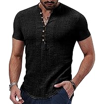 Camicia Uomo Lino E Cotone Manica Corta - Stile Coreano, Estiva E Traspirante - Foto 5
