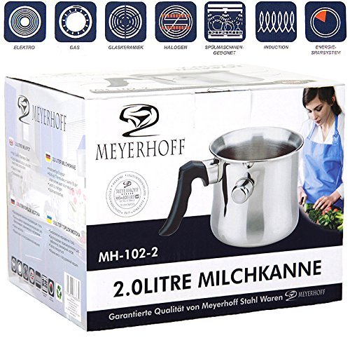 Edelstahl Milchtopf 1,5 Liter Kochtopf Simmertopf MEYERHOFF Induktion - 2