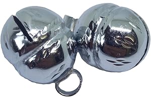 GB FALCONRY SUPPLIES Falconry JEWELED Lahore Nickel plated Bells (pairs)(size 3)