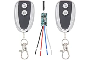 ‎ZHOFONET ZHOFONET DC12V Funkschalter, 5V-30V 3A Mini Relais Wireless Lichtschalter Fernbedienung, RF Fernsender und Empfänger Fernsteuerungsschalter, benutzt für LED-Lichter, Lichtsteuerschalter