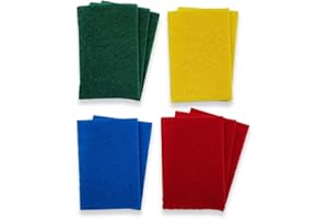 SCHONE Heavy Duty Scouring Pads – Pack of 8 – Tough and Effective – Extra Durable and Great for SCRUBBING