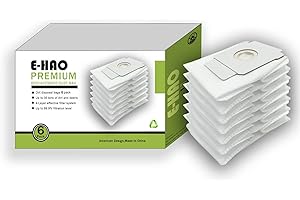 E-HAO 6 bolsas de empleo compatibles para irobot Roomba serie i & j & s, bolsa de polvo de repuesto para Roomba j5+/j6+/j7+/j8+/j9+/i1+/i2+/i3+/i4+/i5+/i6+/i7+/i8+/s9+ Modelo