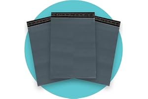 Triplast 12 x 16-Inch Plastic Mailing Postal Bag - Grey (Pack of 100)