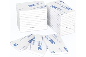 ZISMA Double Sided Sticky Tape 50 Pcs Heavy Duty Strong Mounting Adhesive Foam Pads Waterproof Rectangle (50mm x 30mm)