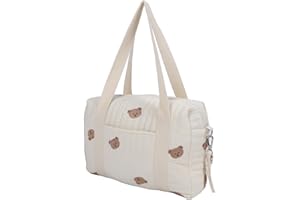 Akozon Passeggino Multifunzionale, Borsa per Passeggino Multiuso, Borsa per Pannolini Riutilizzabile con Ricamo Cerniera