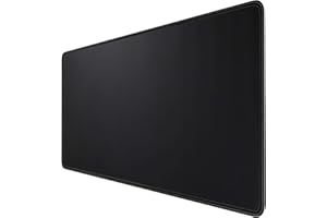 HIHUHEN Gaming Mouse Mat/Large Mouse Pad 800 x 400 x 3mm / XXL mouse pad/large size | improved precision and speed | rubber base for stable grip on smooth surfaces | non-slip (80x40 Black)
