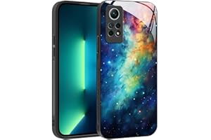YUXING Funda para Xiaomi Redmi Note 12 Pro 4G / Note 11 Pro 5G/4G - Diseño de Patrón Geométrico Arte Abstracto Vidrio Carcasa, Antichoque Anti-Slip Anti-Scratch Case (Starry Sky)