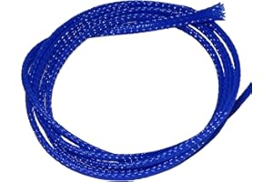 AERZETIX: 4.5 metros 4mm 3-7 Funda trenzada termorretráctil para cables eléctrico mangas trenzadas azul C41289