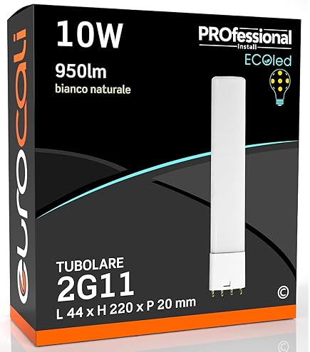 Lampadina Neon Fluorescente G24d T2u 4pin Bianco Naturale 26 Watt - Foto 8