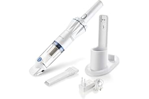 ‎GENIUS Genius Invictus One A28111, Handstaubsauger, Effektive Filtration durch das 2-Fach-Filtersystem, Perlmutt-weiß, 90 W, 76 Dezibel