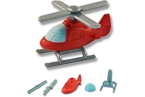 Gomme Iwako japonaise en forme d'hélicoptère rouge