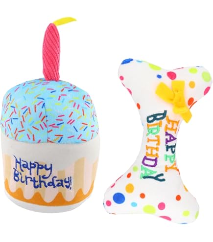 Jemmytu Hund Geburtstags-Set - Partyzubehör Mit Halsband, Hut Und Spielzeug