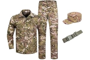Uplateng Tarnuniformanzug für Kinder, Outdoor-Outward-Camp, militärische Trainingsuniform für Schüler, 110–190
