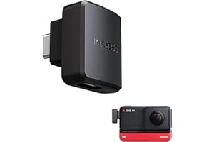 CYNOVA One RS Adaptateur micro pour Insta360, prise en charge de la capture audio 3,5 mm avec port USB-C pour caméra d'action Version horizontale