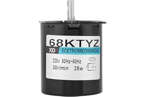 HILITAND AC Motors Permanent Magnet Synchronous Gear Motor, Industrial Automation Motors for Stationary Use CW/CCW 68KTYZ 220V for DIY Generator (30 rpm)