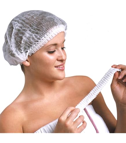 50 Stück Haarnetze Einweg - Weiße OP-Hauben Mit Gummiband Für Küche & Salon