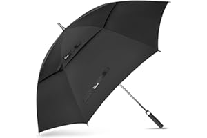 NINEMAX Large Golf Umbrella Windproof Strong 54/62/68 Inch,Extra Big Golf Umbrellas Automatic Open - Gents Umbrella Double Ca