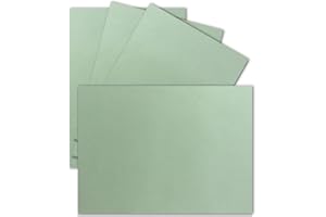 FARBENFROH BY GUSTAV NEUSER 50 Einzel-Karten DIN A6-10,5 x 14,8 cm - 240 g/m² - Eukalyptus - Tonkarton - Bastelpapier - Bastelkarton- Bastel-karten - blanko Postkarten