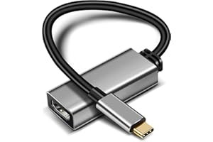 LA BRODÉE USB C to HDMI Adapter, USB Type C to HDMI 4K Adapter Compatible with MacBook Pro/Air, iPad Pro, Mac Mini, Samsung Galaxy, Huawei Mate 20, Microsoft and More (USB C to HDMI)