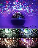 Esonstyle New Generation 360 Grad Romantische Stimmung Stern-Nachtlicht -Lampen-Raum Rotierende Nachttischlampe für Baby-Kinderzimmer Schlafzimmer Kinderzimmer Kinderzimmer - 7