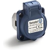 FAMATEL &ndash; Recessed base IP54 | 2P+TTL | 16A | 250V | Blue