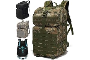 SPAHER Zaino da Trekking 50L Survival Zaino Militare Armee 800D Oxford Impermeabile Zaino da Viaggio Zaino da Escursionismo Esterno per Escursionismo, Alpinismo Sport di Viaggio