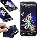 Produktbild iPhone Hüllen, Hozor Dünne Weiche TPU Silikon Handyhülle Schutztasche Back Cover Gemalt Geprägt Muster Schutzhülle Etui Für Apple iPhone 7 / iPhone 8, 4.7 Zoll - Diamant-Schmetterling