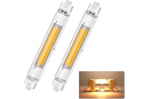 TDDKFB Lampadina R7S LED 118mm Dimmerabile,Lampadina 30W R7s 118mm Led Equivalenti a 300W Lampada Alogena,Lampada R7s LED Lamp Bianco Caldo 3000K,Illuminazione Fascio 360°,3000LM Nessun Sfarfallio,2 Pezzi