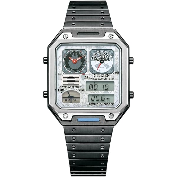 Orologio Uomo Citizen Eco-Drive Marvel Punisher AW1609-08W – Cassa 45mm Acciaio Placcato Nero, Quadrante Grigio Con Teschio, Cinturino In Silicone, Alimentato Dalla Luce