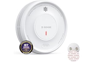 X-Sense Détecteur de Fumée Connecté avec Pad Adhésif Magnétique, Fonction avec l’Appli, Station de Base SBS50 Requise, Durée de Vie de 10 Ans et Batterie Remplaçable, XS0D-MR, Lot de 1