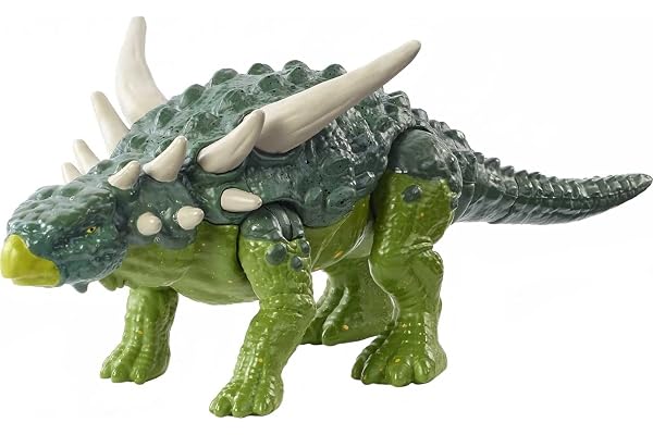 Jurassic World : La Colo Du Crétacé, Figurine Articulée Dinosaure Sauropelta Attaque Féroce, Jouet Pour Enfant, Hby67