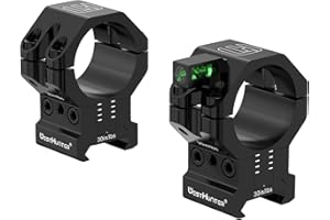 ‎WESTHUNTER WestHunter Optics Präzise Picatinny Zielfernrohr Ringe mit 120 MOA Anpassung, 1 Zoll 30mm Rohr Verstellbare Höhe Zielfernrohr Montage mit Libellen-Wasserwaage | 32mm bis 38mm Mittelhöhe