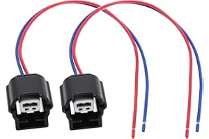 OTOTEC 2pcs Connecteur de Faisceau Réparation d'alternateur à 2 Broches Connecteur de Fil Prise d'alternateur Réparation de Faisceau Câbles d'alternateur PL17-WL2 avec 15cm Câble Compatible avec Bosch