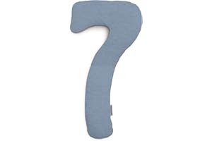 Theraline my7 Seitenschläferkissen mit Bezug, waschbar 60°C, Stillkissen & Lagerungskissen ergonomisch mit integriertem Kopfkissen, Kissen für Seitenschläfer mit wattiertem Bezug für mehr Komfort