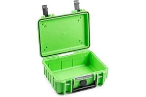 B&W International Mallette de Transport Outdoor 500 (PP.23) - Vert - Mallette Vide - Étanche (IP67), résistante à la poussière, aux Chocs et extrêmement Robuste