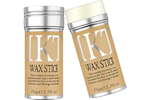 VOLLUCK Hair Wax Stick, Natural Long-lasting Wax Stick Hair for Women Men, Edge Control Hair Stick for Flyaways, Slick Back Hair Products 2.7 Oz (2 PCS)