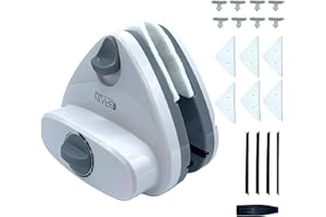 Lave Vitre Magnétique double vitrage, double face 5-28mm, kit accessoires +Ebook offerts. Nettoyeur vitre intérieur, extérieur. Aimant réglable idéal fenetre, vitres carreaux simple et double Vitrage