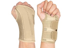 NuVigor Wrist Splints for Carpal Tunnel,Right Left Hand Support with Adjustable Straps for Men Women,Breathable Day Night Wrist Brace for Carpal Tunnel,Pain Relief