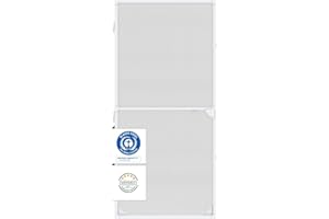 Nematek Fliegengitter Tür Light - Fliegengitter Balkontür mit Rahmen in weiß - schmale Fliegengittertür - Terrassentüren & Balkontüren Fliegenschutz Bausatz für max. 100 x 215 cm