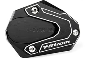 ZESIDIMO Motorcycle Stand Extension Side Support Plate for Suzuki Vstrom 800DE 1000DE V Strom 1000 1050 XT DL1000 V-STROM 1050/XT DL1050 2014-2022 Accessories (Black)