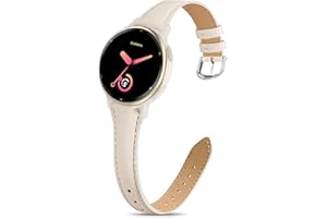 Wizvv Pasek 20 mm do Garmin Vivoactive 5 / Forerunner 245/645/55, miękka skóra, sportowy pasek do zegarka Venu Sq/2 Plus, damski pasek zapasowy
