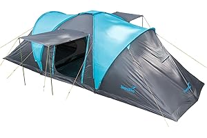 Skandika Hammerfest 4 Personas - Tienda de campaña Familiar - cúpula - Dos dormitorios - mosquiteras