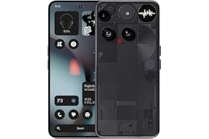 Nothing Phone (3) – Smartphone avec Triple caméra arrière 50 MP, Batterie Longue durée au Silicium-Carbone 24h, écran AMOLED 6,67" 120Hz, Glyph Matrix, 12GB + 256GB – Noir