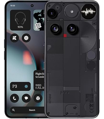 Nothing Phone (3a) Pro Smartphone 12+256GB SIM-Free - Black