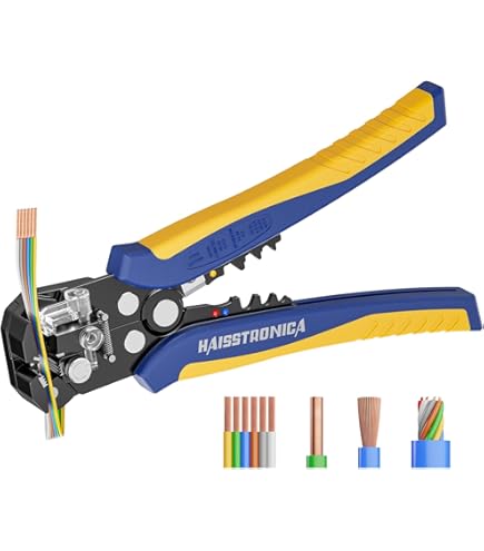 LAOA Pince à Dénuder électrique Automatique Auto-réglable De 8 AWG à 30 AWG Pour électricien Avec 5 Brosses (Express 6-7 Jours Au Royaume-Uni