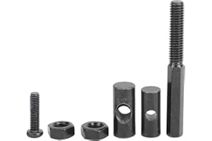 Alomejor - Tornillo de Bloqueo del Eje de Scooter Kit de Acero al Carbono Tornillo de Varilla de tracción Plegable para Scooter eléctrico MAX G30