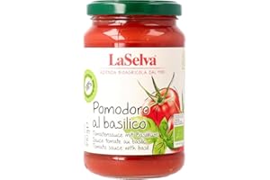 LASELVA La Selva Bio Tomatensauce mit Basilikum - Pomodoro al basilico (6 x 340 gr)