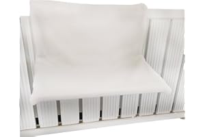 Dehner Lieblinge Katzen-Hängematte Homey, für Heizkörper, ca. 45 x 24 x 31 cm, Metall/Plüsch, weiß